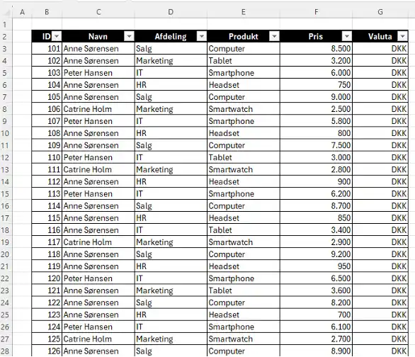 Søg og erstat resultat i Excel